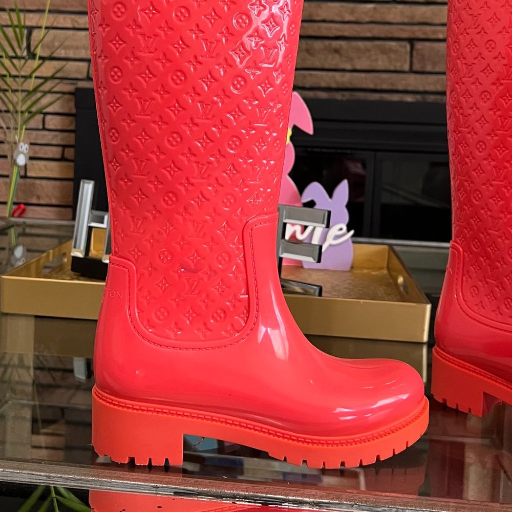 Authentic Louis Vuitton Monogram Plat long boots - Picture 10 of 13
